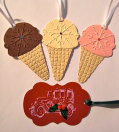 Gift Tags 2 – Snowflake Cones