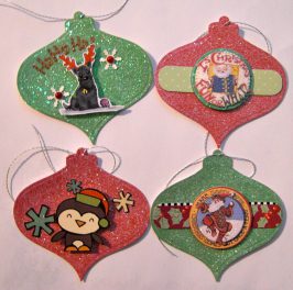 Gift Tags 3 – Glitter Ornaments