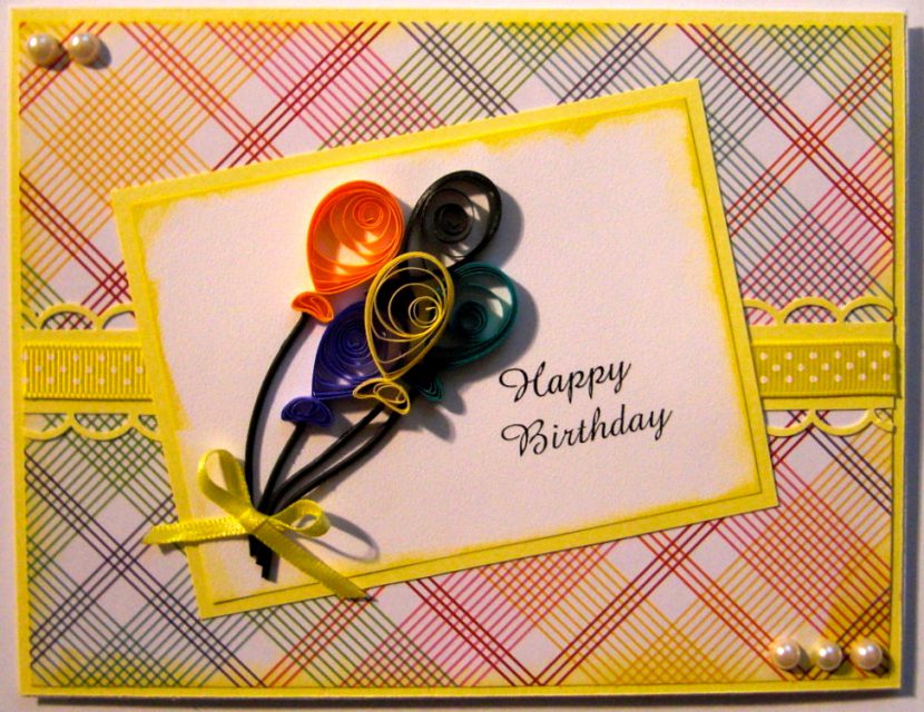 Quilled Birthday Balloons