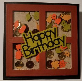 Birthday Fall Shaker Pocket