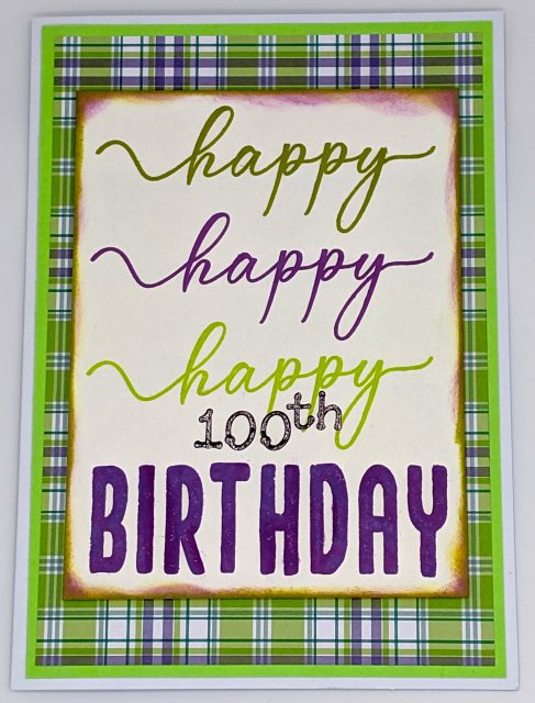 Triple Happy 100th Birthday