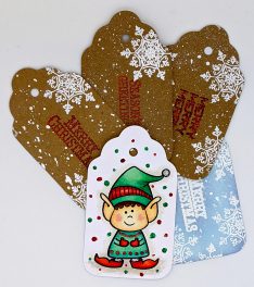 Elf and Snowflake Gift Tags
