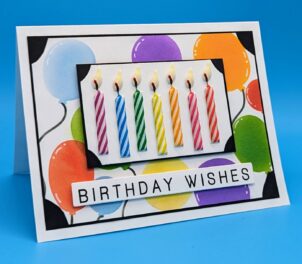 Birthday Wishes – Candles & Balloons