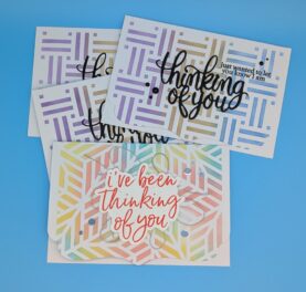 Stenciled Thinking of You