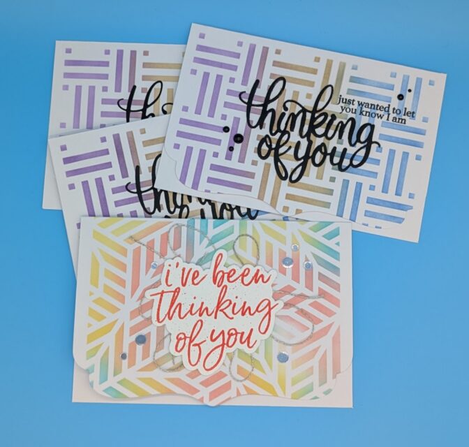 Stenciled Thinking of You