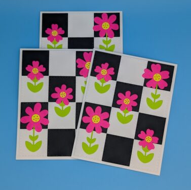 Retro Checkered Garden